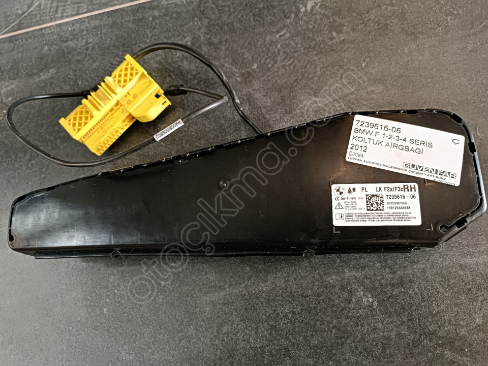 BMW 1-2-3-4 SERİSİ KOLTUK AİRGBAGİ 7239616-06 Ç