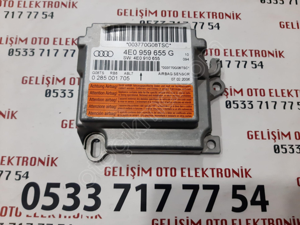 4E0959655G 4E0910655 0285001705 AUDİ A8 AİRBAG BEYNİ