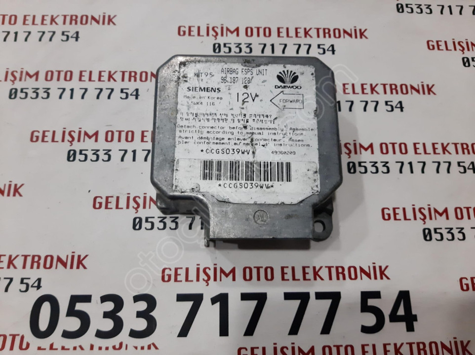 96187128 5WK4116 DAEWOO NEXIA AIRBAG BEYNI