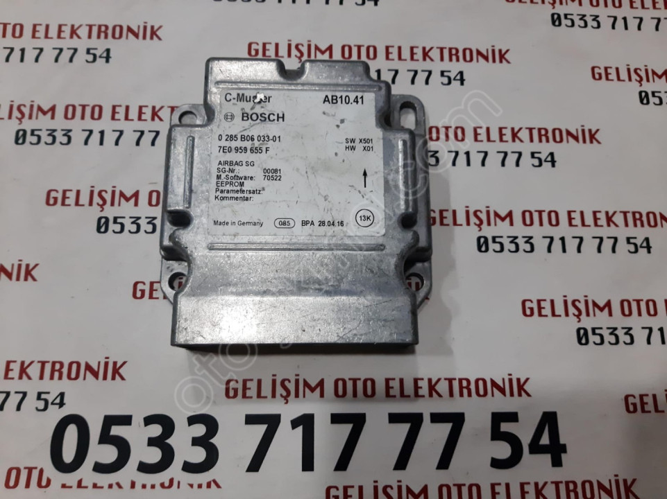 7E0959655F 0285B06033-01 VW TRANSPORTER AİRBAG BEYNİ