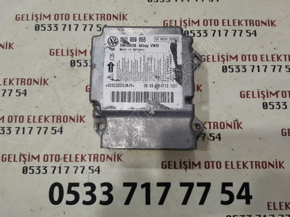 5K0959655 5WK44036 VW GOLF AIRBAG BEYNİ