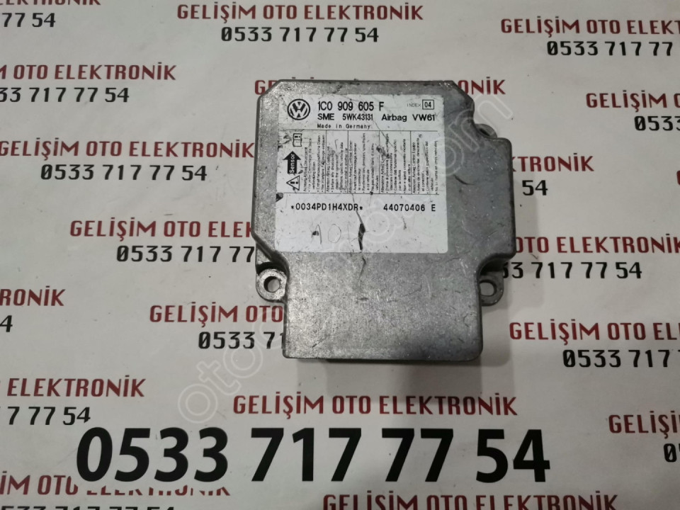 1C0909605F 5WK43131 VW GOLF AİRBAG BEYNİ