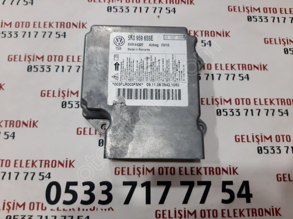 5K0959655E 5WK44302 VW GOLF AIRBAG BEYNİ