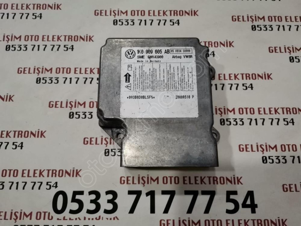 1K0909605AB 5WK43900 VW JETTA AİRBAG BEYNİ