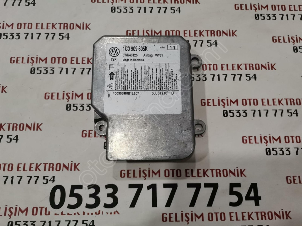 1C0909605K 5WK43125 VW POLO AİRBAG BEYNİ