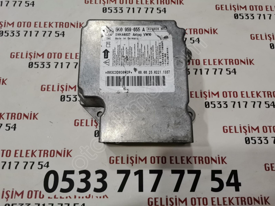 5K0959655A 5WK44037 SKODA YETİ VW GOLF AİRBAG BEYNİ