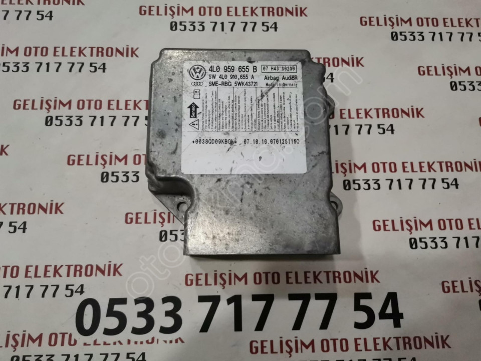 4L0959655B 4L0910655A 5WK43721 AUDI A6 AIRBAG BEYNİ