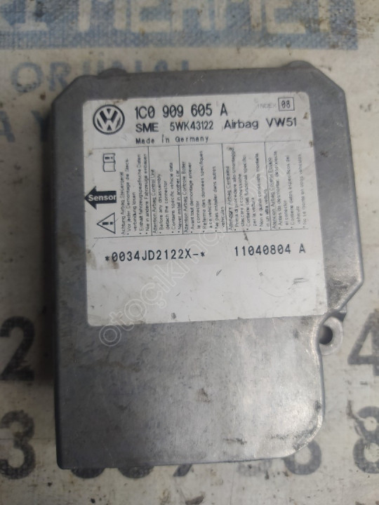 ÇIKMA VW BEETLE T5 GOLF4 BORA AİRBAG BEYNİ 1C0909605A