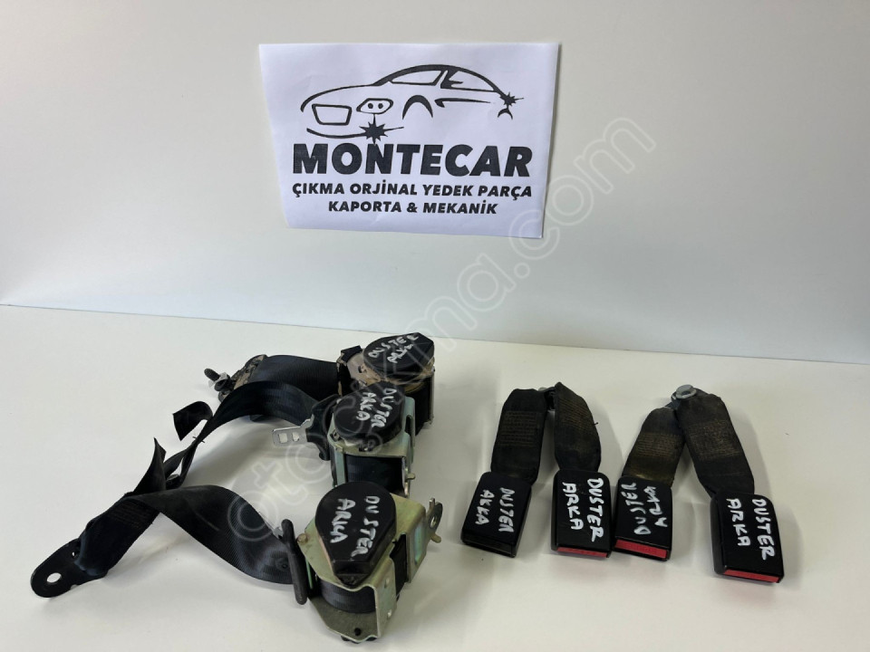 DACİA DUSTER ARKA EMNİYET KEMERİ HATASIZ MONTECAR