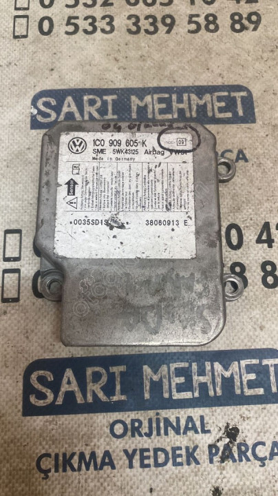 ÇIKMA VW POLO AİRBAG BEYNİ 1C0 909 605 K
