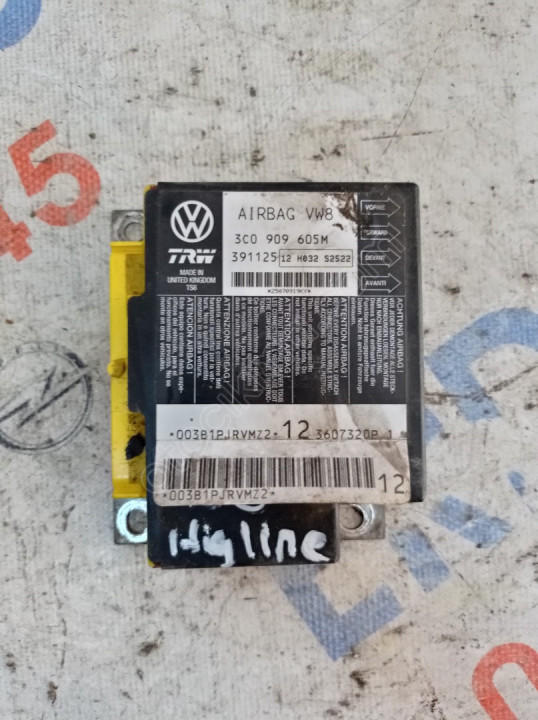 3C0909605M 06-10 PASSAT B6 2.0 FSI ORJ. ÇIKMA AİRBAG BEYNİ