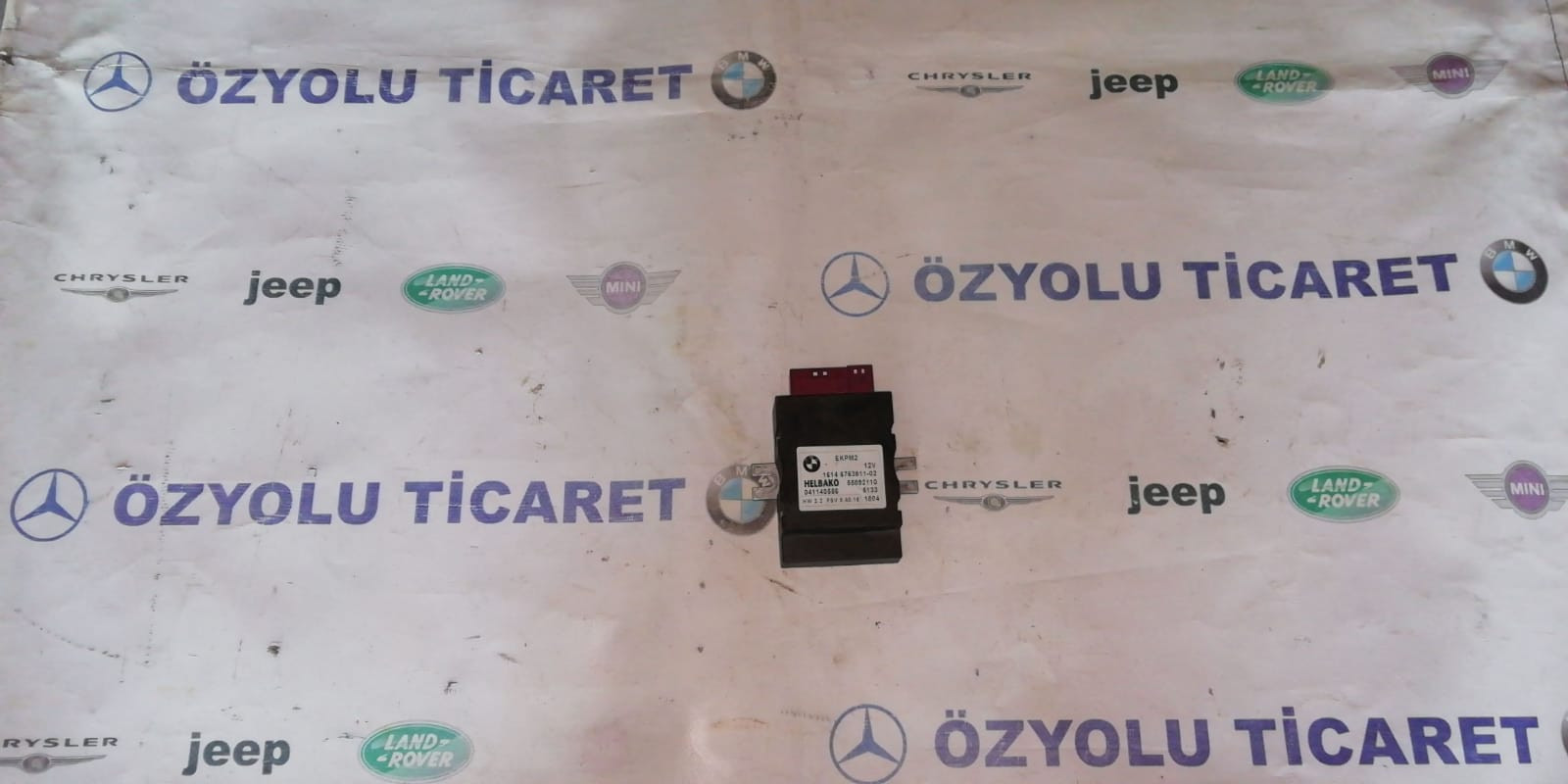 BMW e60 5 serisi yakıt pompası kontrol beyni 16146763811