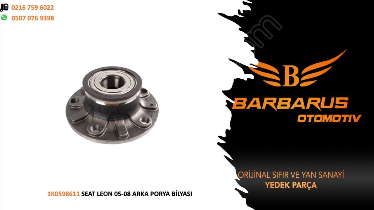 1K0598611 SEAT LEON 05-08 ARKA PORYA BİLYASI