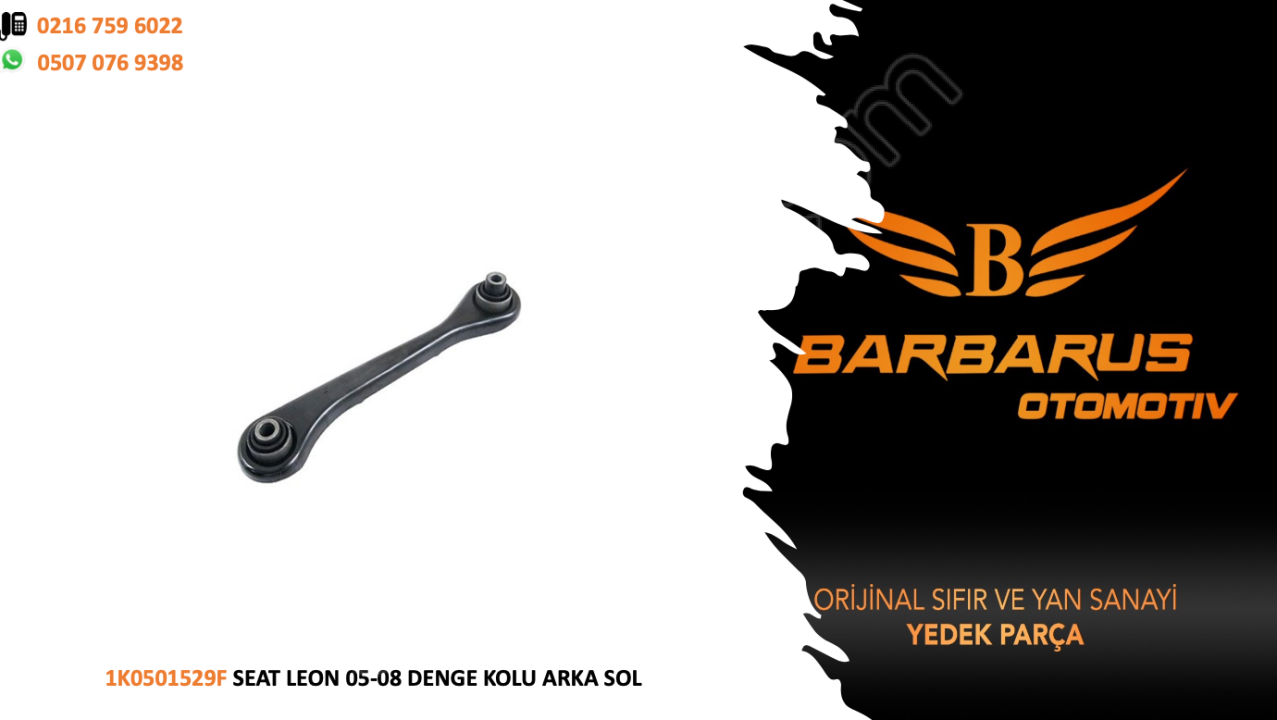 1K0501529F SEAT LEON 05-08 DENGE KOLU ARKA SOL