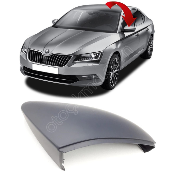 SKODA SUPERB 15-23 AYNA KAPAĞI DIŞ SOL 3V0857537A GRU