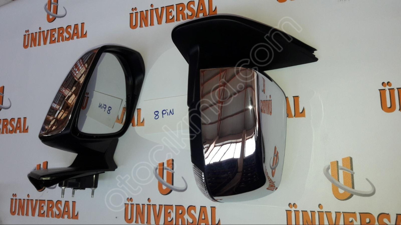 ISUZU DMAX SOL DİKİZ AYNASI KROM (ELEKTRİKLİ-SİNYALLİ-8FİŞ)