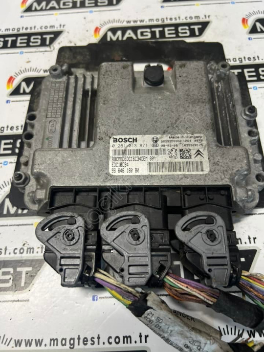 Peugeot 308 1.6 HDI Motor Beyni 0281013871 EDC16C34 96646180