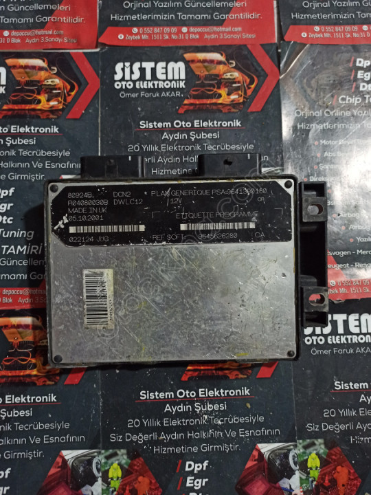 peugeot partner motor beyni 9645626280