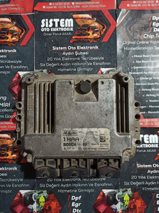 ford focus motor beyni 3m51-12a650-ma 0281011263