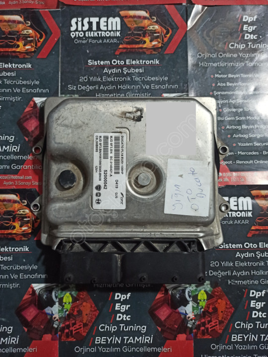 fiat ducato motor beyni 52000042 hw10w