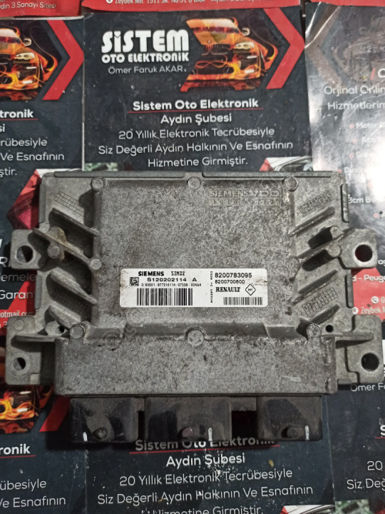 8200783095 renault clio motor beyni sim32