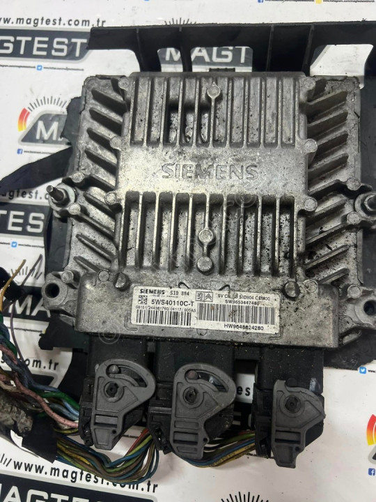 Citroen C2 C3 1.4 Motor Beyni 5WS40110C-T 9653447480 SID 804