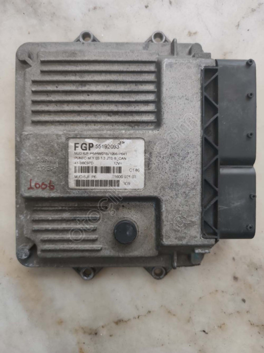 Fiat Punto 1.3 Motor Beyni 55192093 - MJD 6JF.P6 - MJD 6JFP6