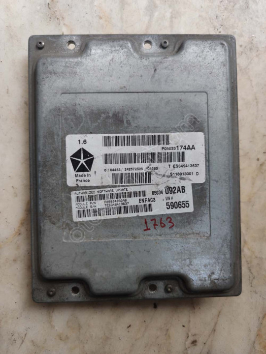 Chrysler Cruiser 1.6 Motor Beyni P05033174AA - S118013001D