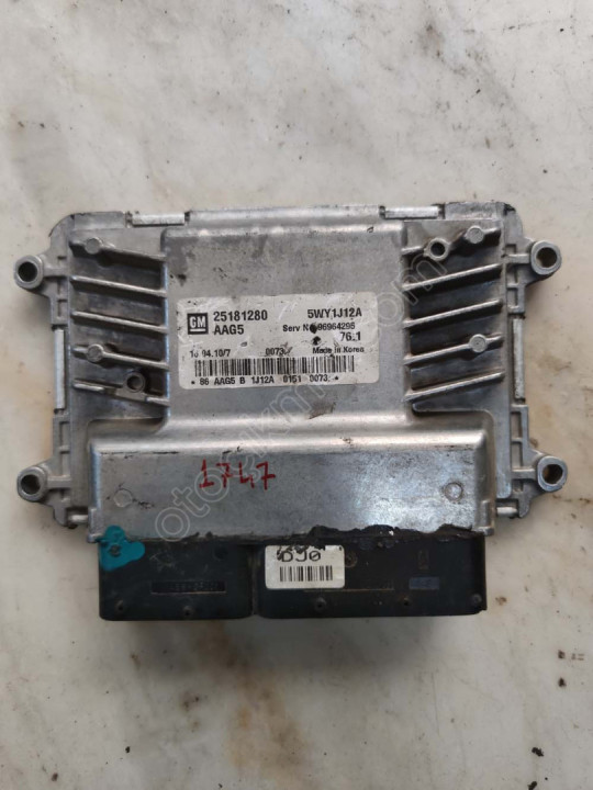 Chevrolet Cruze Motor Beyni 25181280 - 5WY1J12A - AAG5