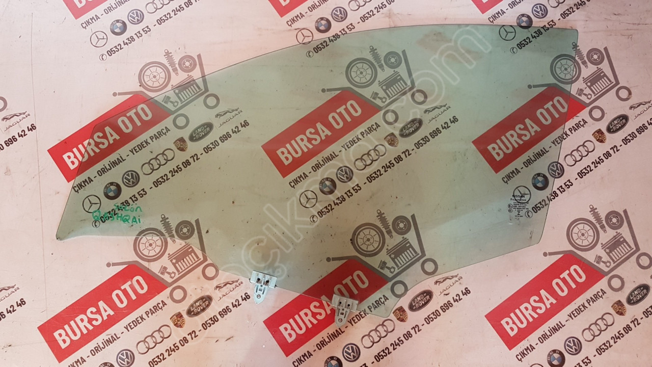 NİSSAN QASHQAİ J11 SOL ÖN KAPI CAMI ORJINAL SÖKME