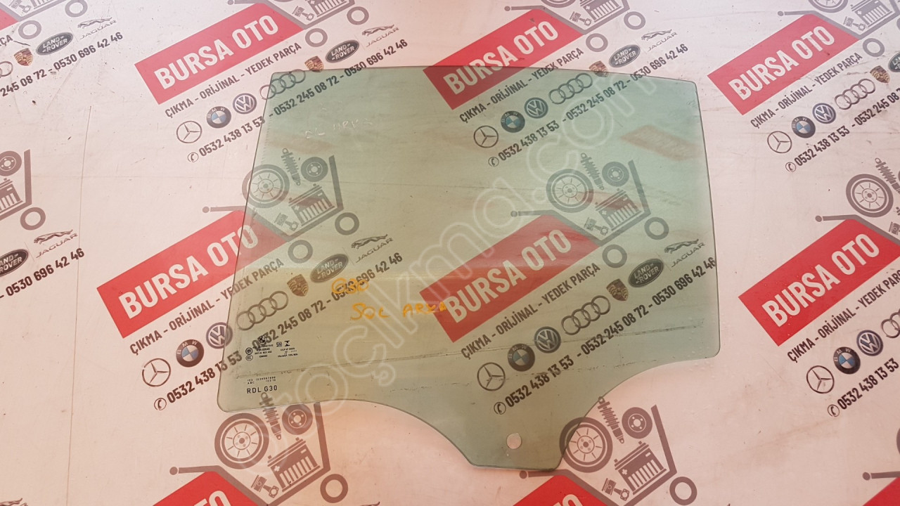 BMW G30 5 SERİ SOL ARKA KAPI CAMI ORJINAL SÖKME