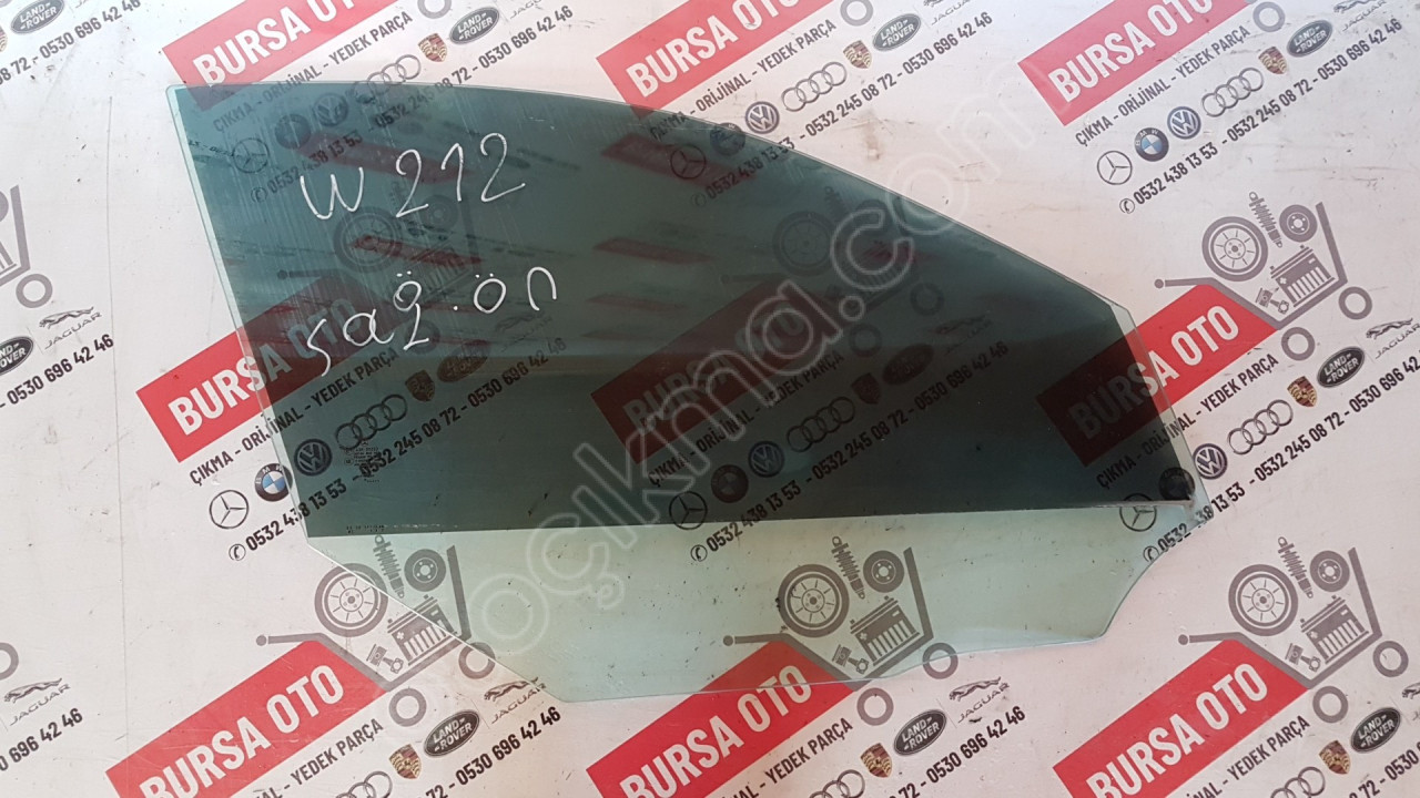 MERCEDES W212 E SERİ SAĞ ÖN KAPI CAMI ORJINAL SÖKME