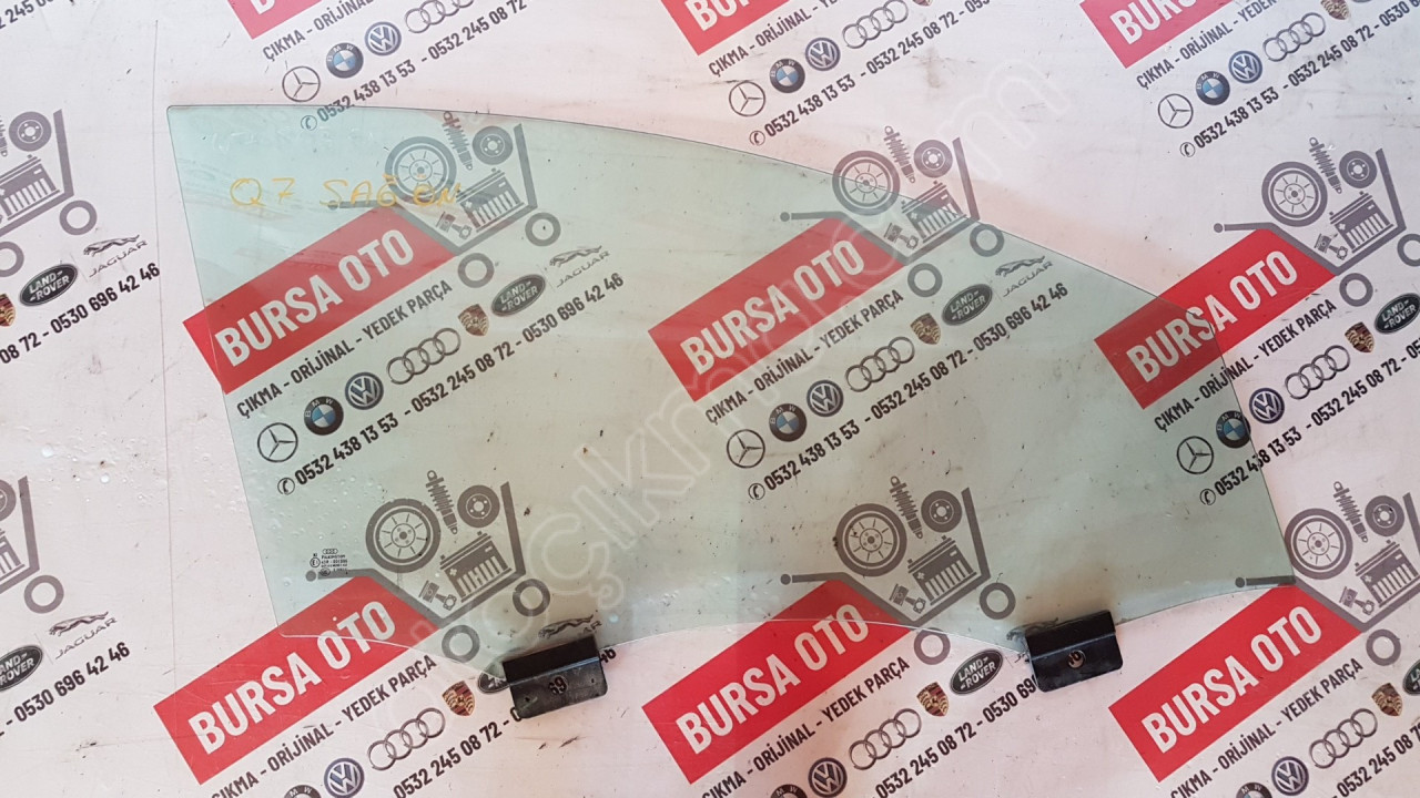 AUDİ Q7 SAĞ ÖN KAPI CAMI ORJINAL SÖKME