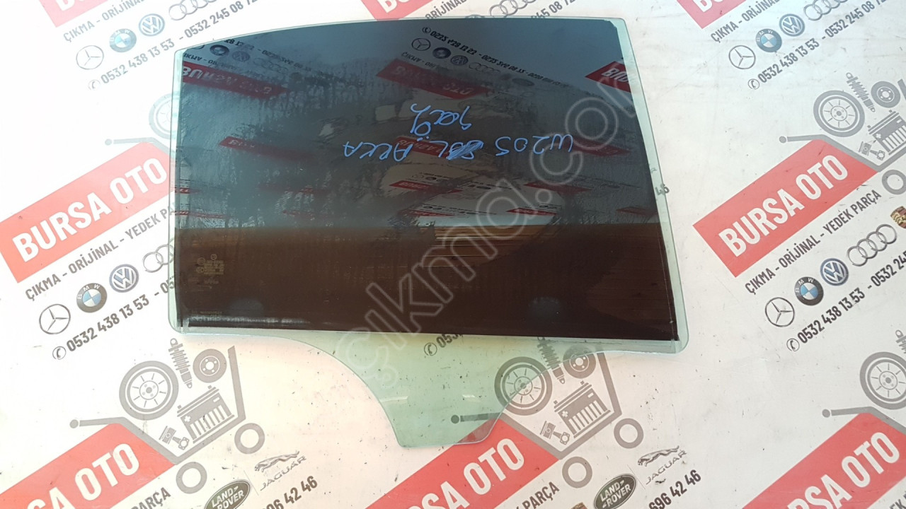 MERCEDES W205 C KASA SAĞ ARKA KAPI CAMI ORJINAL SÖKME