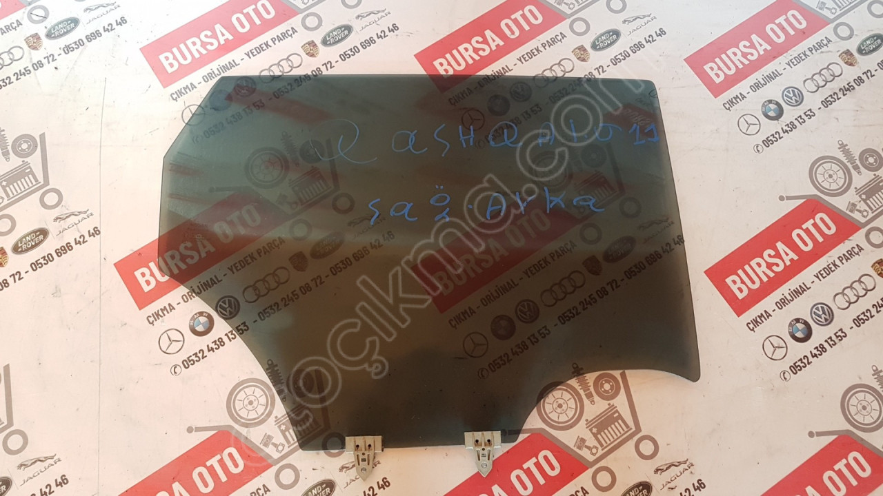 NİSSAN QASHQAİ J11 SAĞ ARKA KAPI CAMI ORJINAL SÖKME