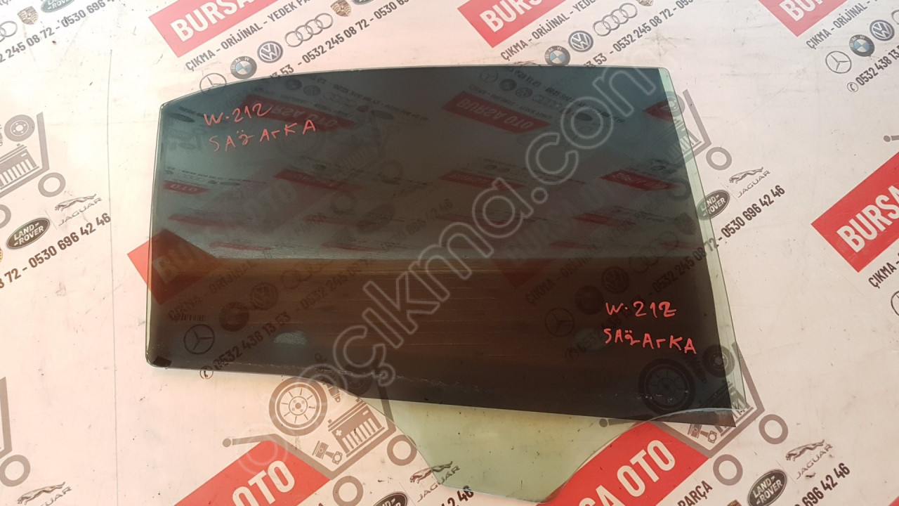 MERCEDES W212 E SERİ SAĞ ARKA KAPI CAMI ORJINAL SÖKME