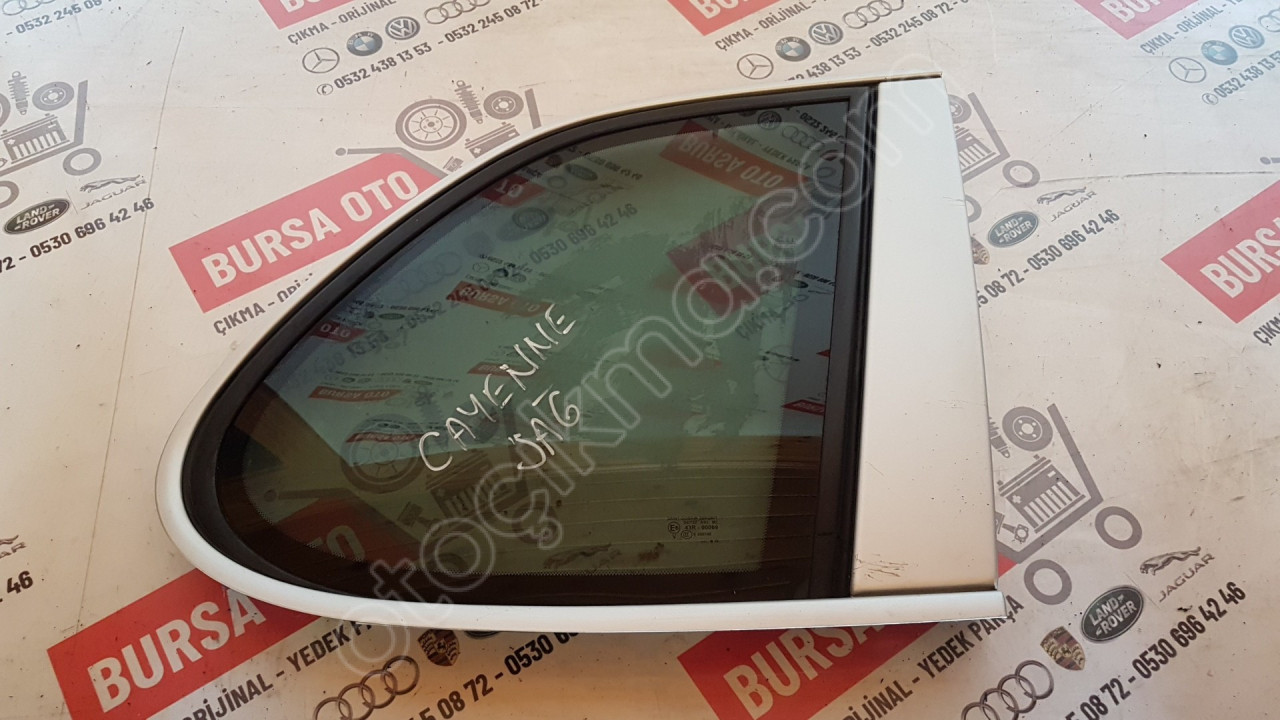 PORSCHE CAYENNE SAĞ ARKA KELEBEK CAM ORJINAL SÖKME