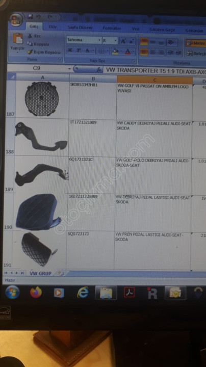 CADDY SEAT SKODA DEBRİYAJ PEDALI