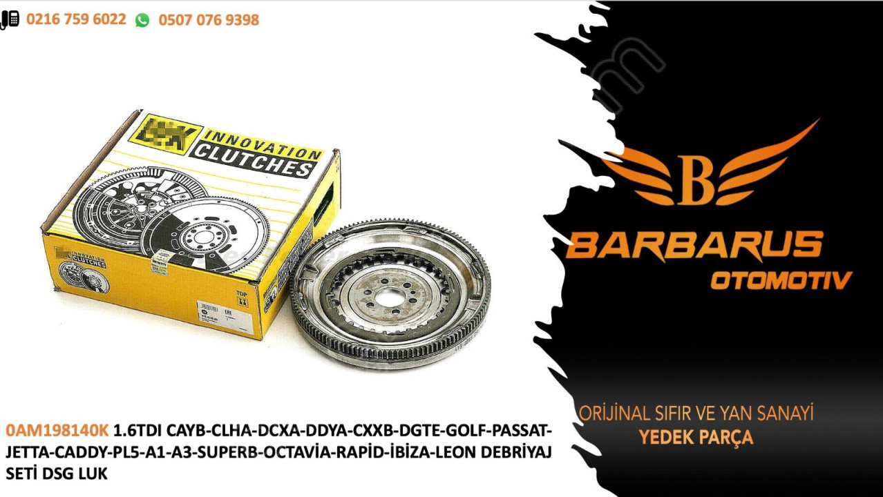 0AM198140K CAYB-CLHA-DCXA-DDYA VW JETTA DEBRİYAJ SETİ