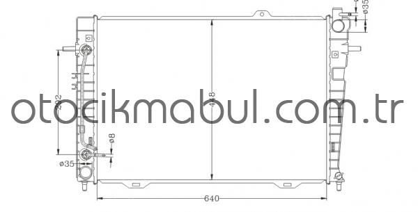 RADYATÖR SU TUCSON 00-&gt; DİZEL CRDİ OTOM VİTES16 mm