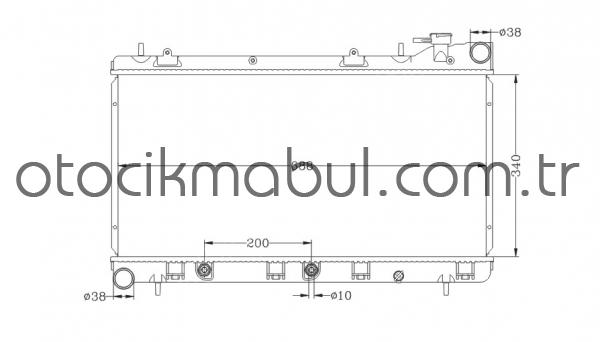 RADYATÖR SU FORESTER 97-&gt; /İMPREZA EJ16 92-&gt; OTOM. 26 mm (Çİ