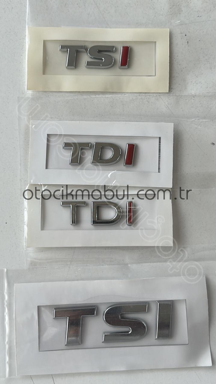 HER MODEL TSİ-TDİ BAGAJ YAZISI