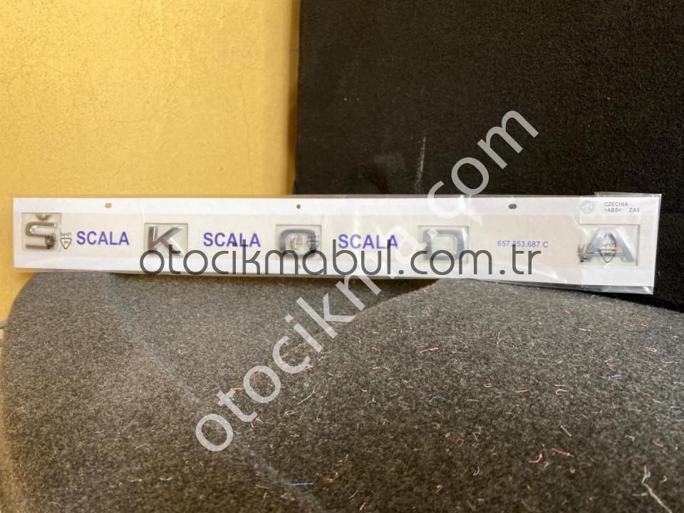 SKODA SCALA BAGAJ YAZI ORİJİNAL SIFIR