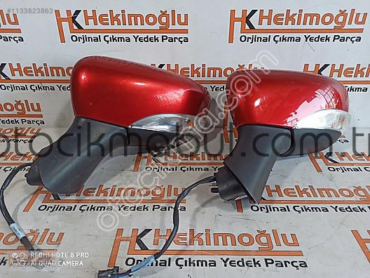 Renault Clio 4 Kırmızı Sol Elektrikli Orjinal Dikiz Aynas