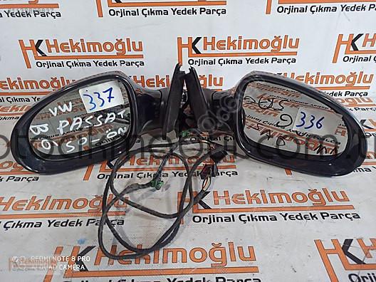VW Passat B6 Siyah Orjinal Sağ Kapı Aynası - Dikiz Ayna S