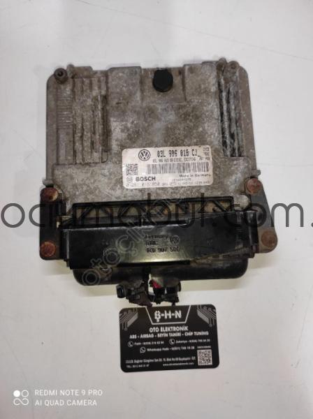 SKODA SUPER B MOTOR BEYNİ 03L906018CJ BOSCH NO: 0281016850