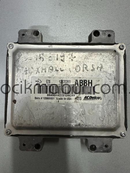 12670269 OPEL CORSA 1.4 E78 AB8H ÇIKMA MOTOR BEYNİ