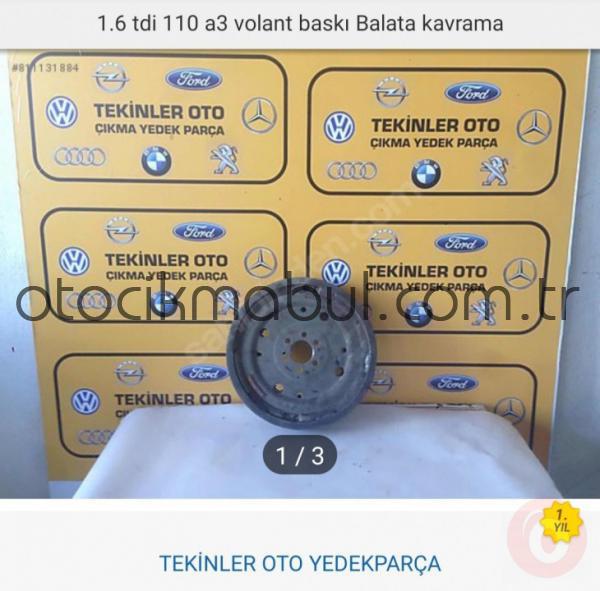 Audi A3 1.6 otomatik kavrama volant baskı balata çıkma