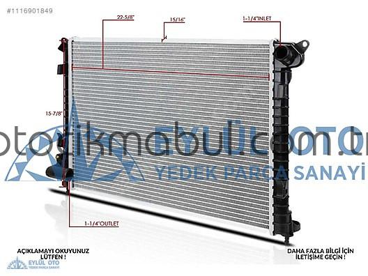 17101475550 SU RADYATÖRÜ MINI COOPER 1.4, 1.6 KLİMALI