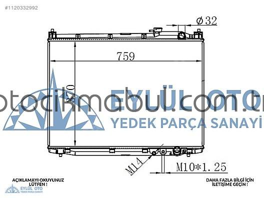 19010-59N-G01 SU RADYATÖRÜ HONDA CIVIC 1.6 DİZEL 2016+